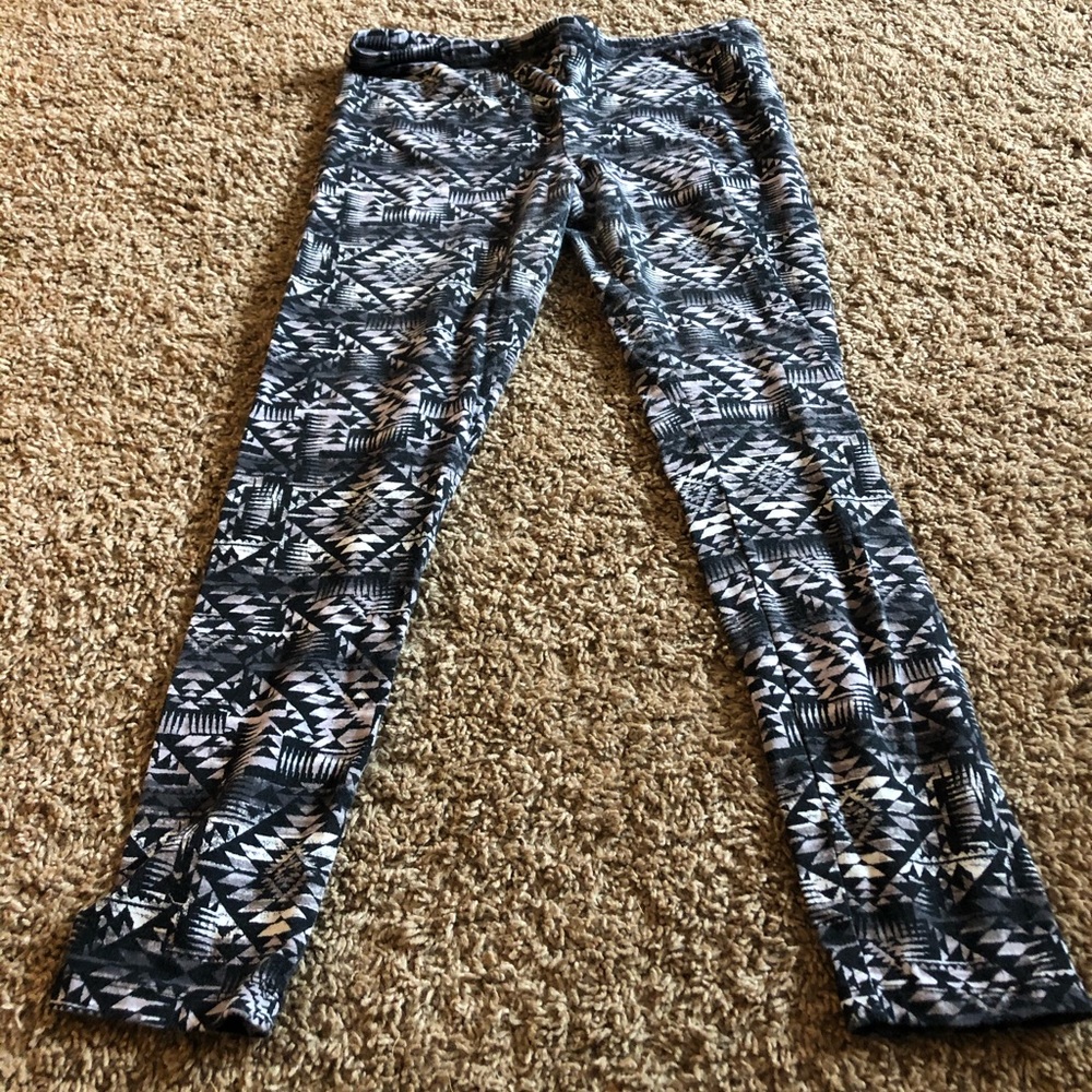 Pink Rose Printed Leggings